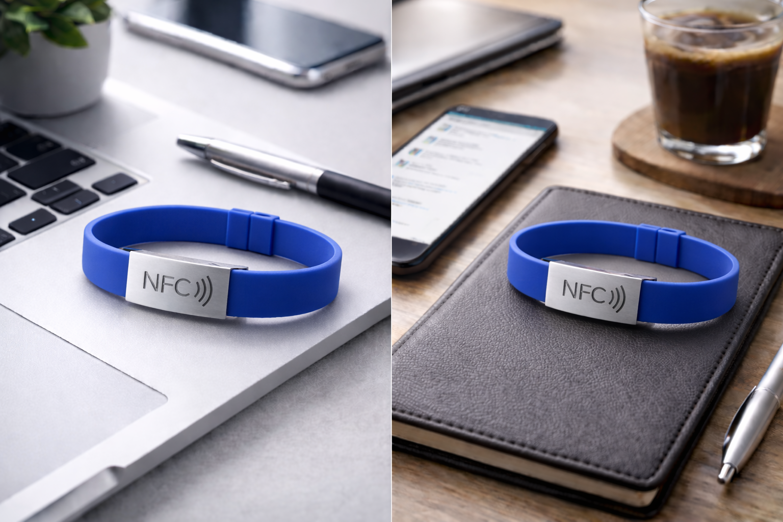Tappulse Flat Adjustable Clasp NFC Wristband
